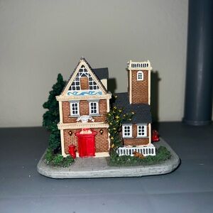 Charming Holiday Village Firehouse with Red Door